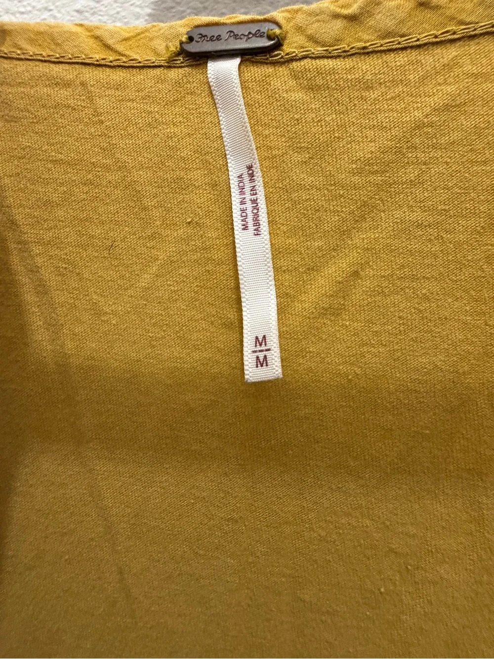 Free People Brooke Tunic Mustard